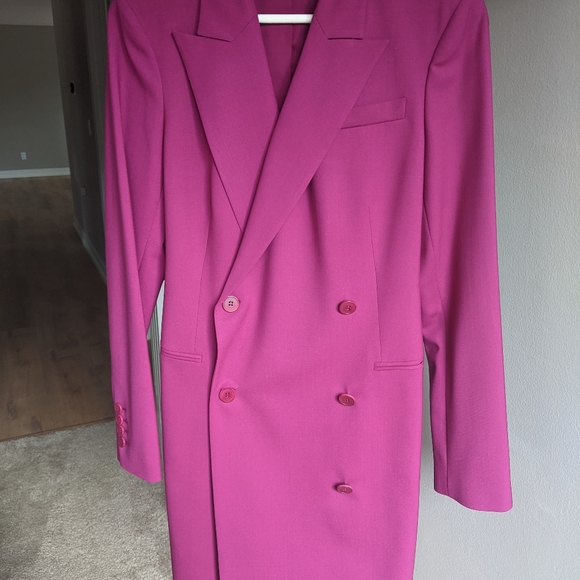 ! SOLD! Theory Pink Wool  blend Blazer - Picture 2 of 7